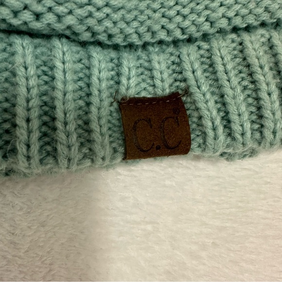 C.C Knit Beanie Teal Blue size OS Women - Picture 5 of 5